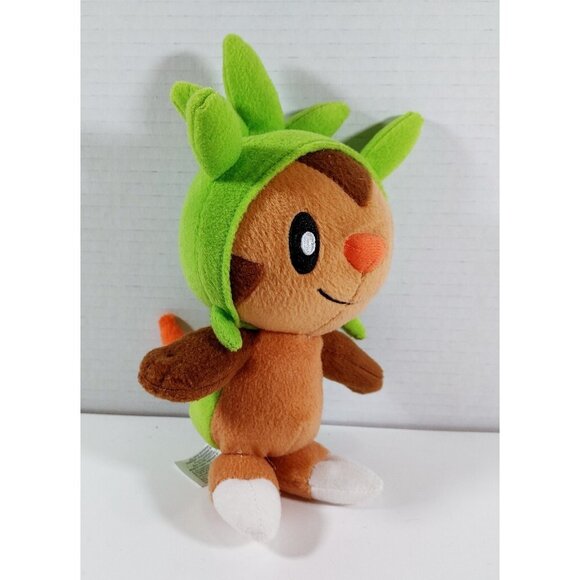 Pokemon XY Chespin Plush Toy Stuffed Animal 7" Tomy 2013 - Picture 2 of 4